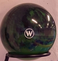 Tekegolyó WINNER 160mm fekete/zöld képe